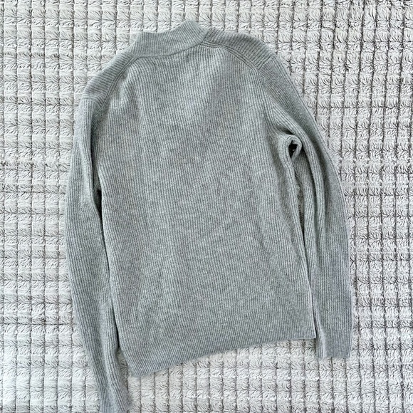 Amazon Essentials Mens Gray Henley Sweater - Picture 3 of 4